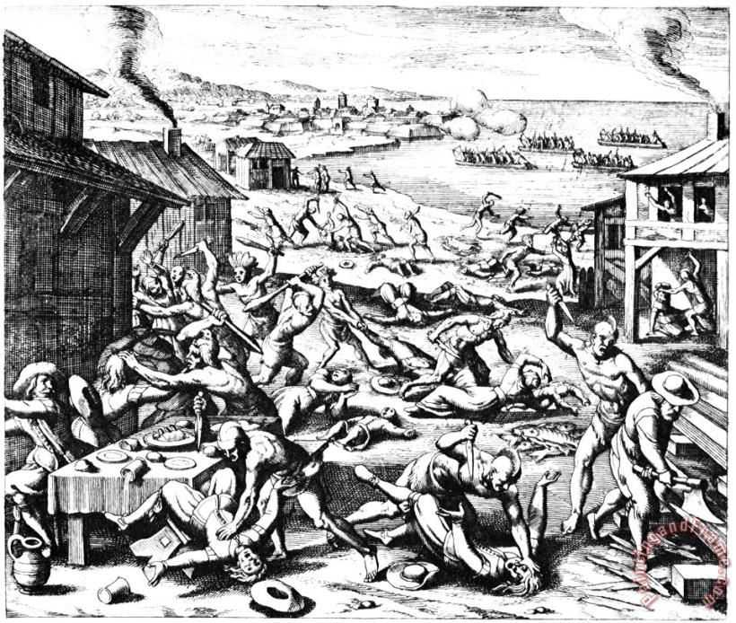 Others Jamestown: Massacre, 1622 Art Painting