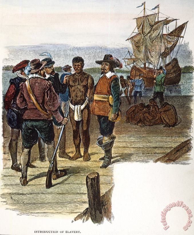 Others Jamestown: Slavery, 1619 Art Painting
