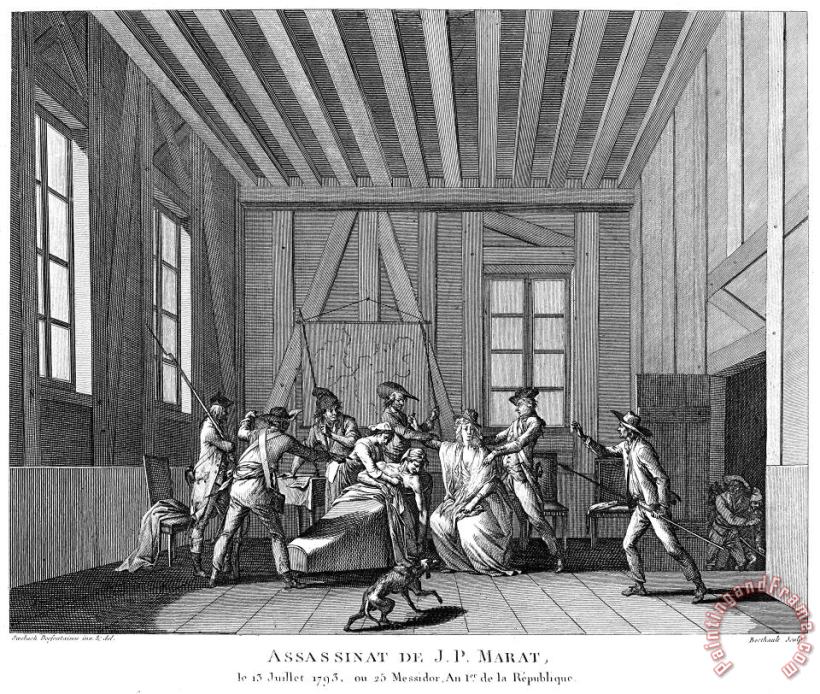 Jean-paul Marat (1743-1793) painting - Others Jean-paul Marat (1743-1793) Art Print