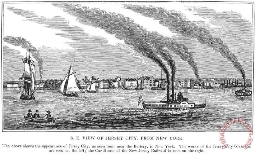 Jersey City, 1844 painting - Others Jersey City, 1844 Art Print