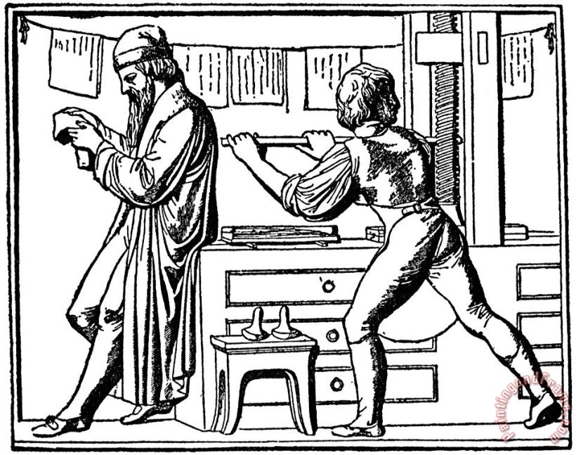 Others Johann Gutenberg Art Print