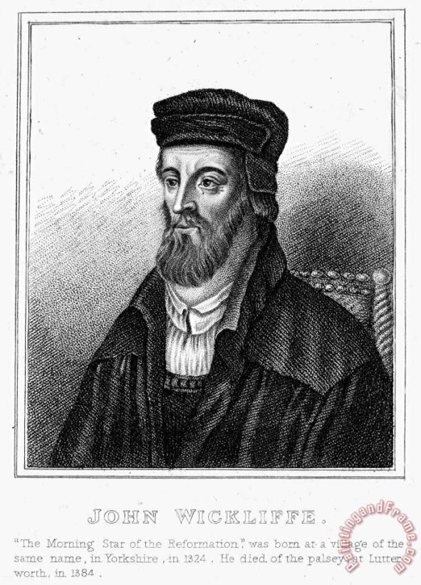 John Wycliffe (1320?-1384) painting - Others John Wycliffe (1320?-1384) Art Print