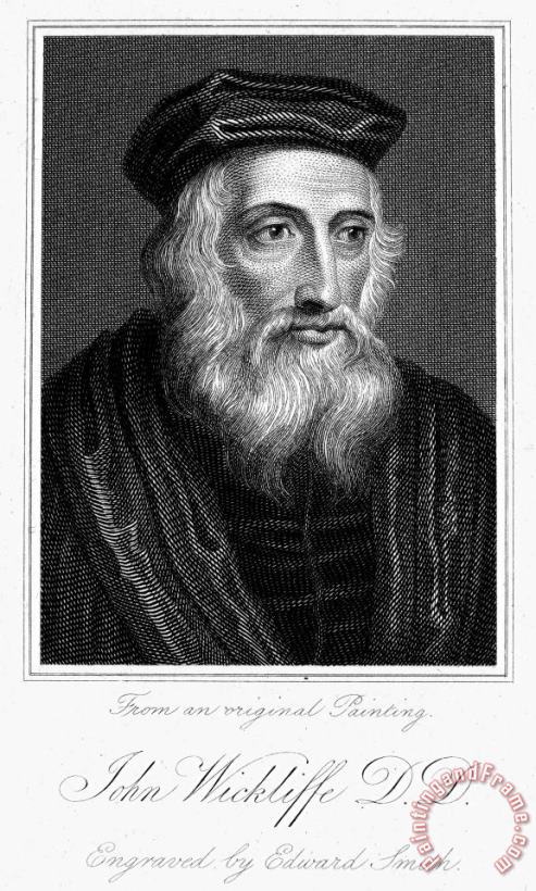 Others John Wycliffe (1320 -1384) Art Painting