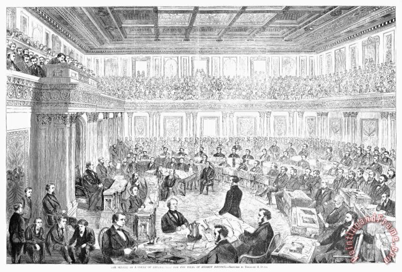 Johnson Impeachment, 1868 painting - Others Johnson Impeachment, 1868 Art Print
