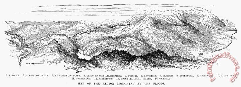 Others Johnstown Flood, 1889 Art Print