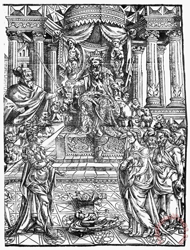 Judgment Of Solomon painting - Others Judgment Of Solomon Art Print