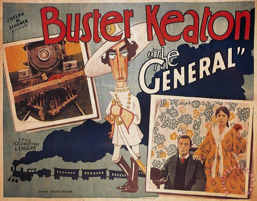 Keaton: The General, 1927 painting - Others Keaton: The General, 1927 Art Print