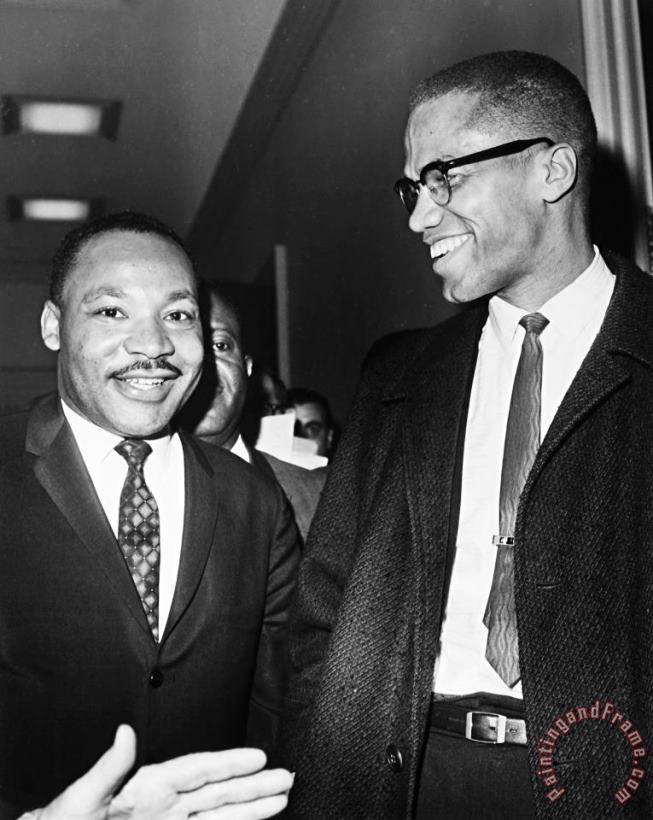 King And Malcolm X, 1964 painting - Others King And Malcolm X, 1964 Art Print