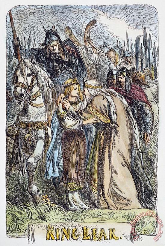 KING LEAR, 19th CENTURY painting - Others KING LEAR, 19th CENTURY Art Print