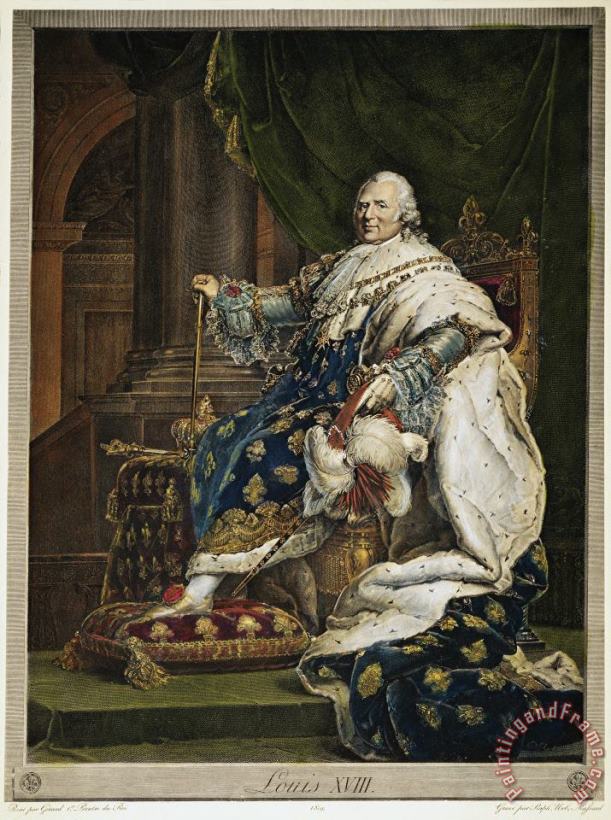 King Louis Xviii Of France painting - Others King Louis Xviii Of France Art Print