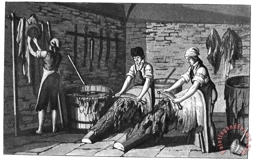 Leather Manufacture, 1800 painting - Others Leather Manufacture, 1800 Art Print