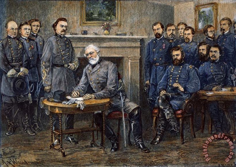 Others Lees Surrender, 1865 Art Painting