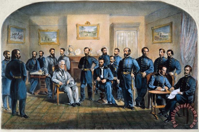 Lees Surrender, 1865 painting - Others Lees Surrender, 1865 Art Print
