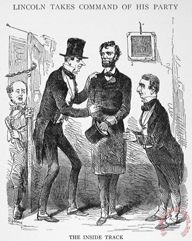 Others Lincoln: Cartoon, 1860 Art Painting