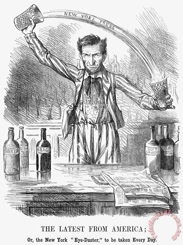 Lincoln Cartoon, 1862 painting - Others Lincoln Cartoon, 1862 Art Print
