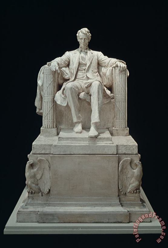 Lincoln Memorial: Statue painting - Others Lincoln Memorial: Statue Art Print