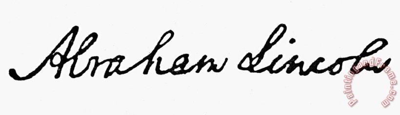 Others Lincolns Autograph Art Print