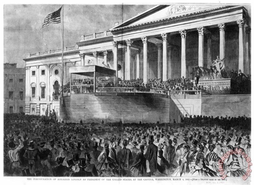 Lincolns Inauguration painting - Others Lincolns Inauguration Art Print