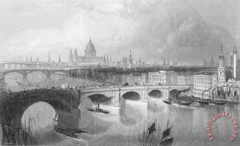 London Bridge, 1852 painting - Others London Bridge, 1852 Art Print