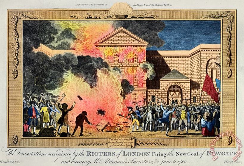 London: Gordon Riots, 1780 painting - Others London: Gordon Riots, 1780 Art Print