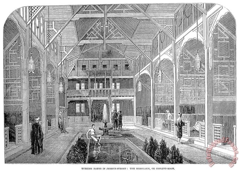 Others London: Turkish Bath, 1862 Art Print