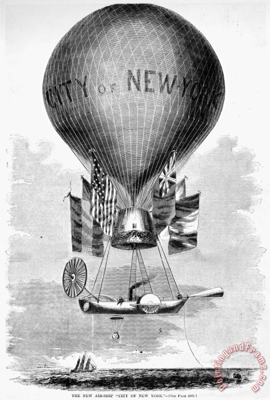 Others Lowes Balloon, 1859 Art Painting