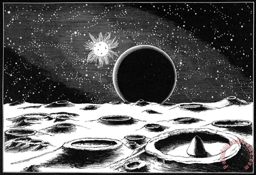 Others Lunar Landscape, 1873 Art Print