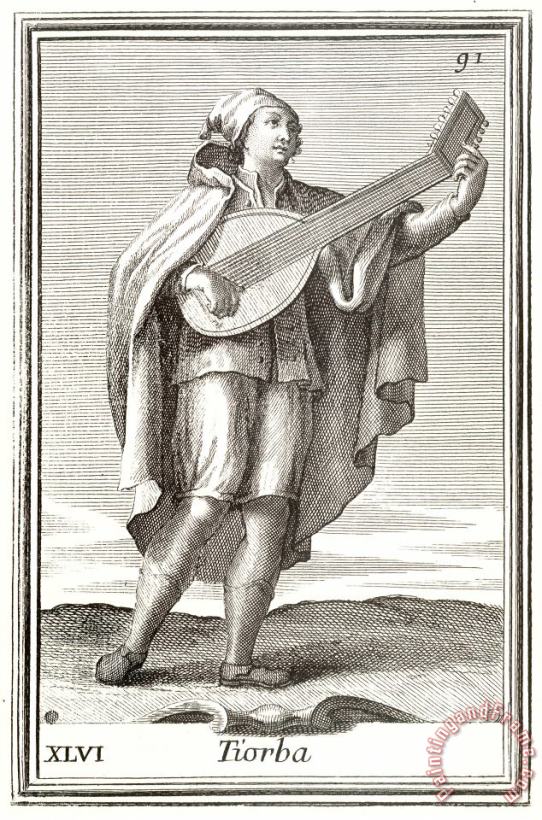 Lute, 1723 painting - Others Lute, 1723 Art Print