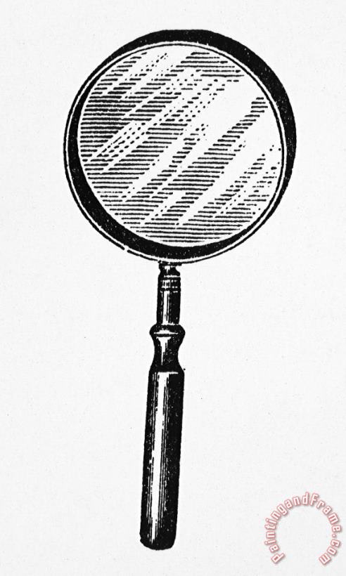 Others Magnifying Glass Art Print