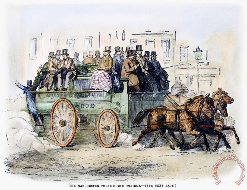 Manchester Omnibus, 1856 painting - Others Manchester Omnibus, 1856 Art Print