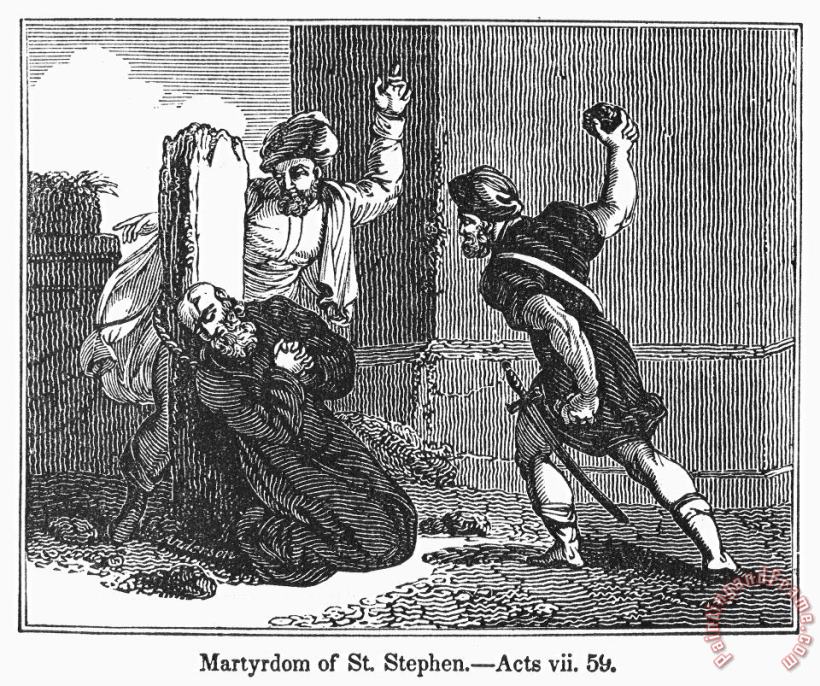 Others Martyrdom Of St. Stephen Art Print