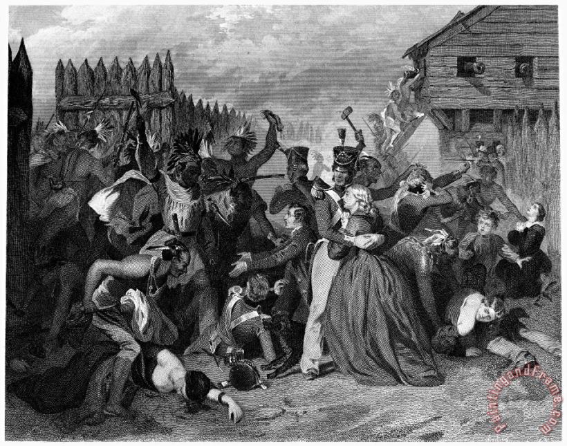 Massacre: Fort Mimms, 1813 painting - Others Massacre: Fort Mimms, 1813 Art Print