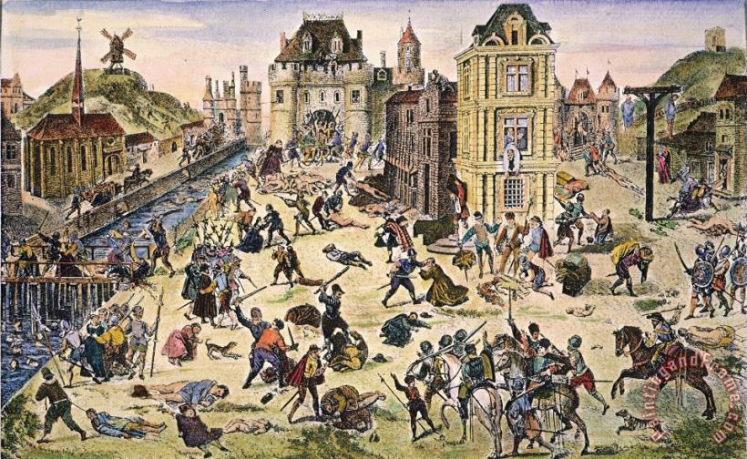 Others Massacre Of Huguenots Art Print