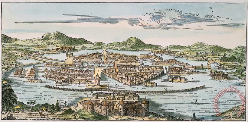 Mexico City, 1671 painting - Others Mexico City, 1671 Art Print
