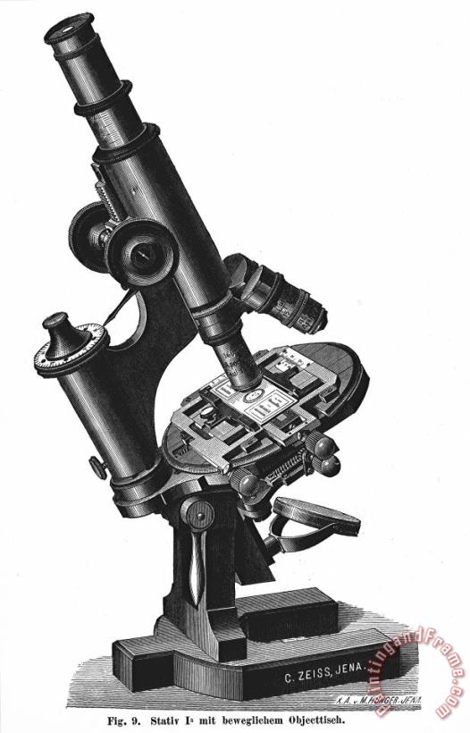 Microscope, 1889 painting - Others Microscope, 1889 Art Print