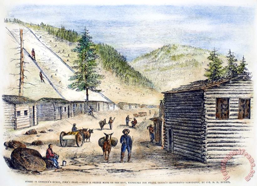 Mining Camp, 1860 painting - Others Mining Camp, 1860 Art Print
