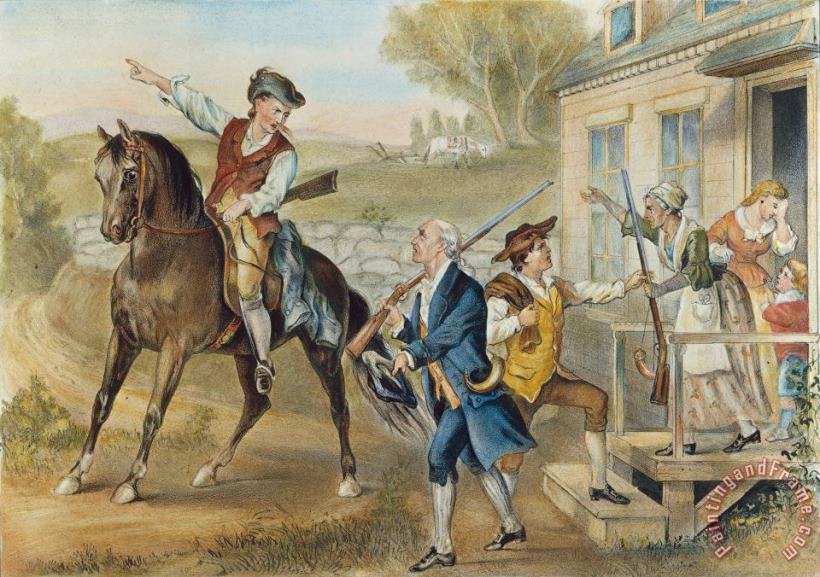 Minutemen, 1776 painting - Others Minutemen, 1776 Art Print