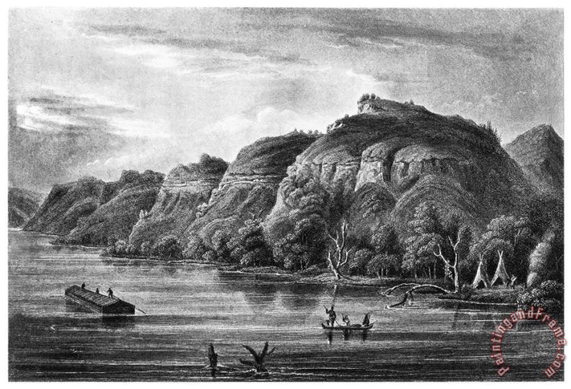 Mississippi River: Bluffs painting - Others Mississippi River: Bluffs Art Print