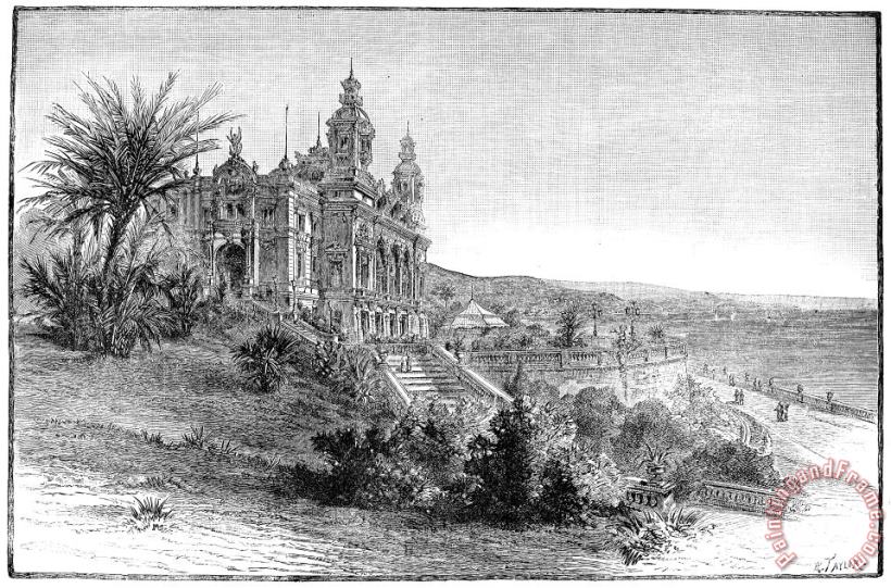 Others Monte Carlo Casino, 1884 Art Painting