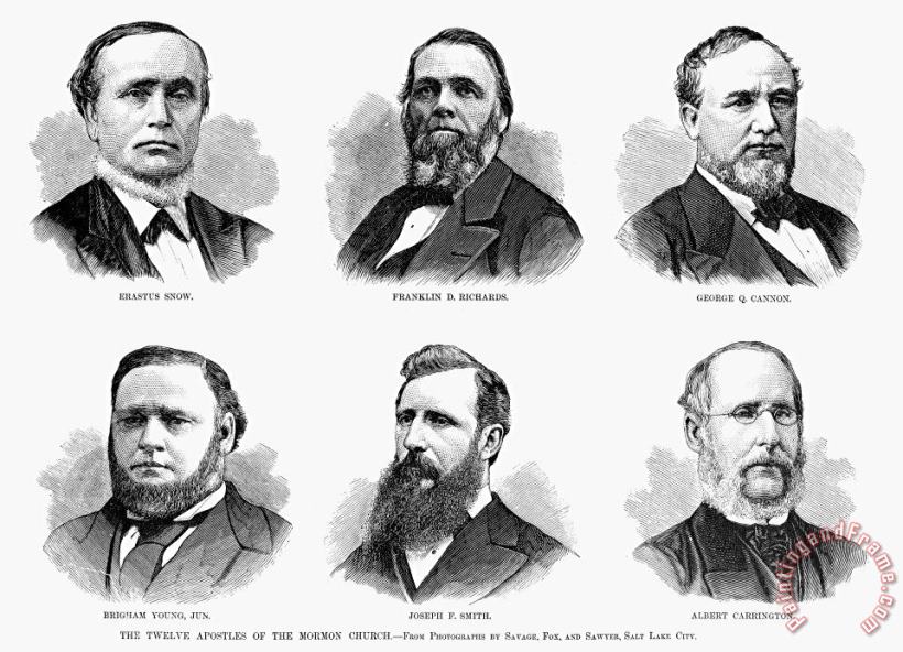 Others Mormon Apostles, 1877 Art Print