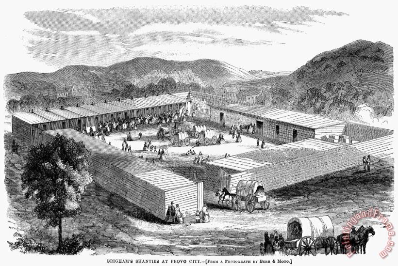 Mormon Encampment, 1858 painting - Others Mormon Encampment, 1858 Art Print