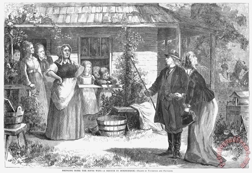 Mormon Wives, 1875 painting - Others Mormon Wives, 1875 Art Print