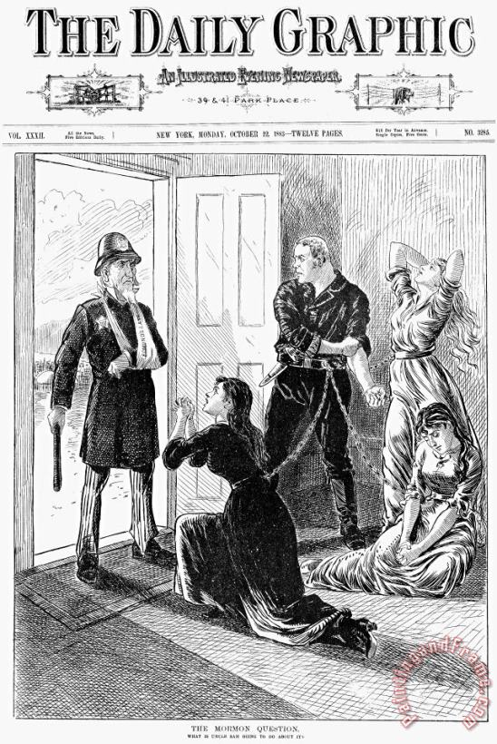 Others Mormons: Polygamy, 1883 Art Print