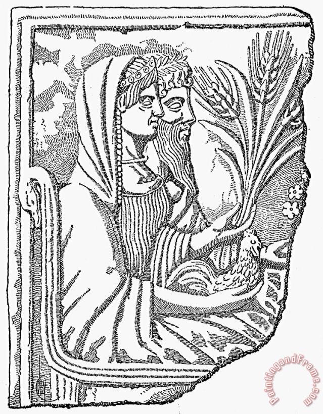 Mythology: Persephone painting - Others Mythology: Persephone Art Print