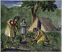 Others Native American Women: Farming, 1835