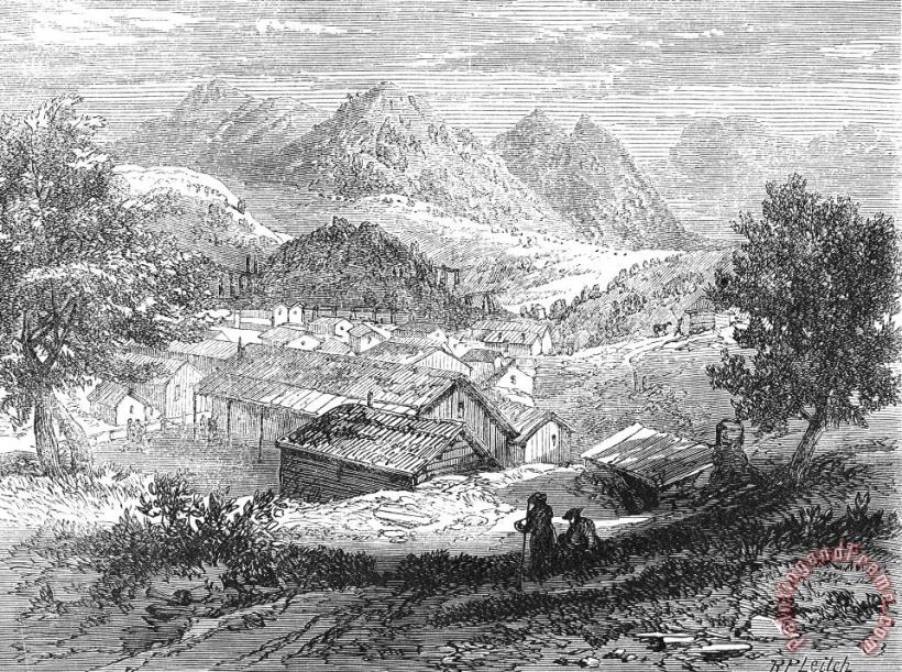 Others Nevada: Silver Mines, 1862 Art Painting