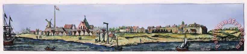 Others NEW AMSTERDAM, c1656 Art Painting