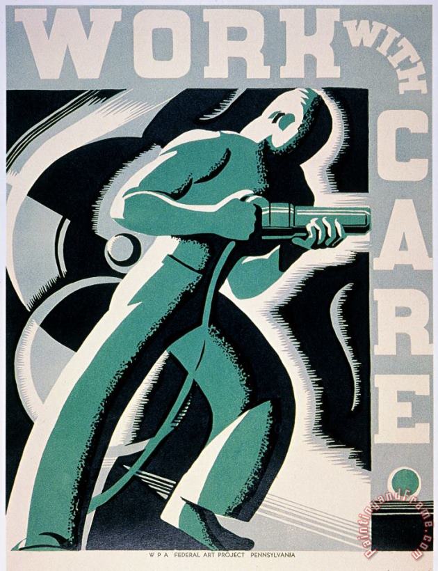 Others New Deal: Wpa Poster Art Painting