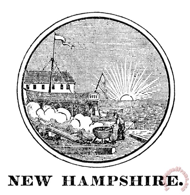 Others New Hampshire State Seal Art Painting