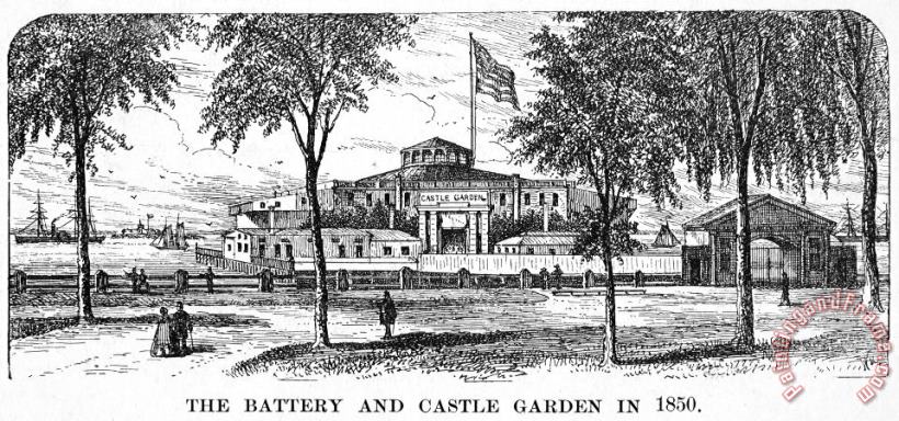 New York: Castle Garden painting - Others New York: Castle Garden Art Print